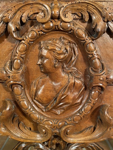 Mobilier Console - Table à gibier aux indiennes attribuée à Toro, Aix en Provence vers 1710