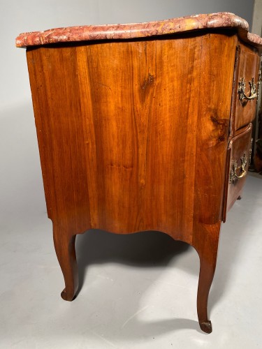 18th century - French 18th Walnut commode by Jean François Hache in Grenoble circa 1770