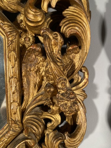Mirrors, Trumeau  - Pair of gilt wood mirrors, Aix en Provence circa 1700