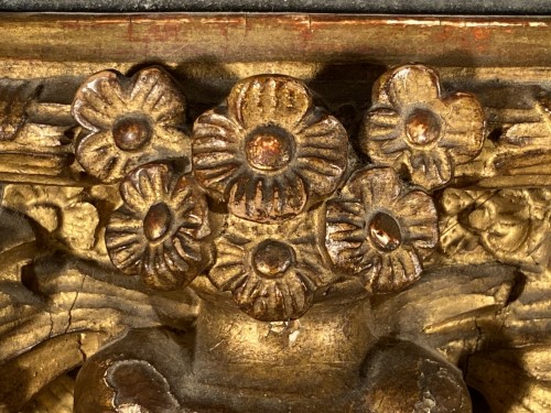 French Regence - Pair of gilt wood mirrors, Aix en Provence circa 1700