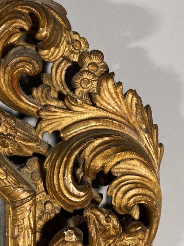 Antiquités - Pair of gilt wood mirrors, Aix en Provence circa 1700