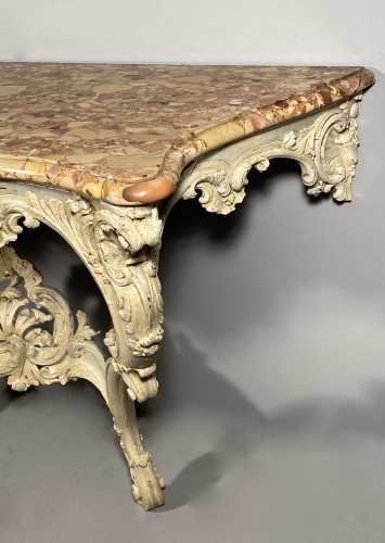 18th century - Rocaille console, Jouars-Pontchartrain castle circa 1750