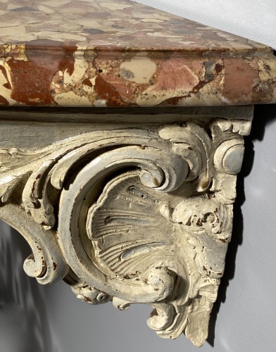 Louis XV - Rocaille console, Jouars-Pontchartrain castle circa 1750