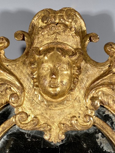 French fine 18th mirror, Paris Louis XIV period - 