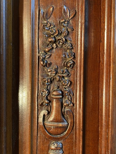 Monumental mahogany presentation wardrobe, Bordeaux circa 1760 - 