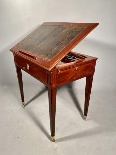 Louis XVI - Mahogany architect table by P.Pioniez Paris circa 1780