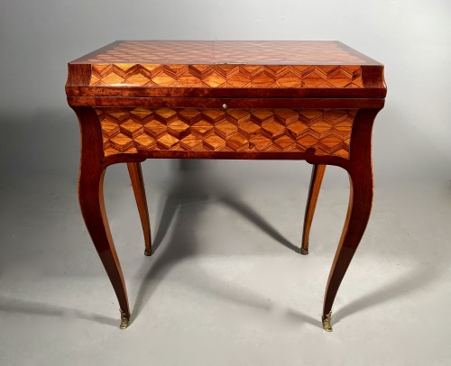 Furniture  - Travel backgammon table by Denizot circa 1770