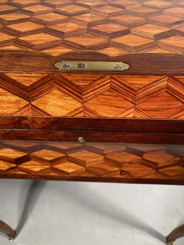 18th century - Travel backgammon table by Denizot circa 1770