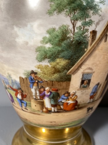 Porcelain & Faience  - Porcelain coffee service by Marc Schoelcher circa 1820