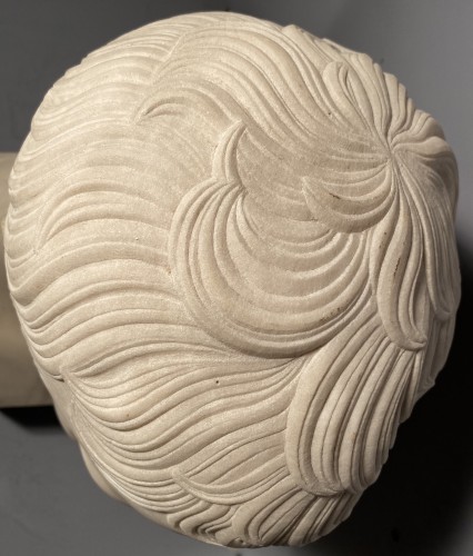 Antiquités - Marble bust of Napoleon in Hermès after Chaudet, Empire period.