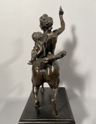 Antiquités - The Centaur Chiron Riding by Love, bronze circa 1820
