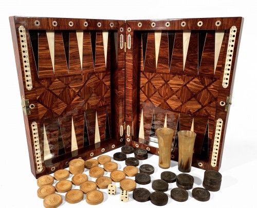 Coffret échecs et tric-trac, Augsbourg vers 1700