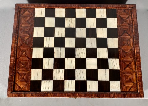 XVIIIe siècle - Coffret échecs et tric-trac, Augsbourg vers 1700