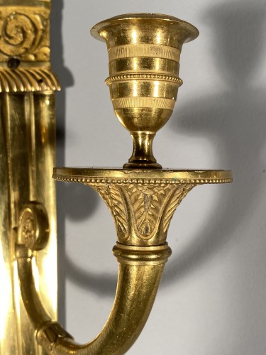 Pair of wall sconces with quivers, Paris around 1810 - 