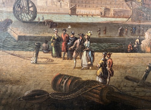 18th century - The port of Lorient according to Nicolas Ozanne around 1780