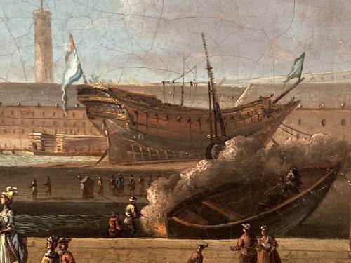 Louis XVI - The port of Lorient according to Nicolas Ozanne around 1780