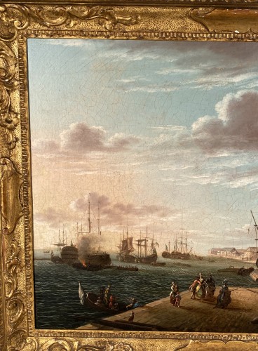 Antiquités - The port of Lorient according to Nicolas Ozanne around 1780