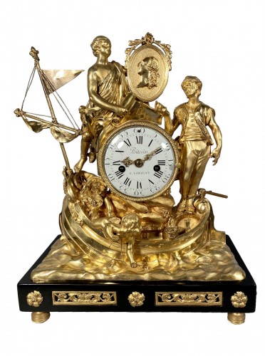 Pendule à allégorie du commerce maritime, Paris vers 1775