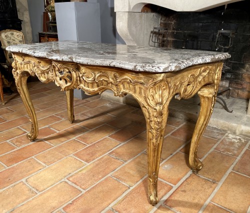 18th century - Important game table by J.F Hache, Grenoble circa 1765