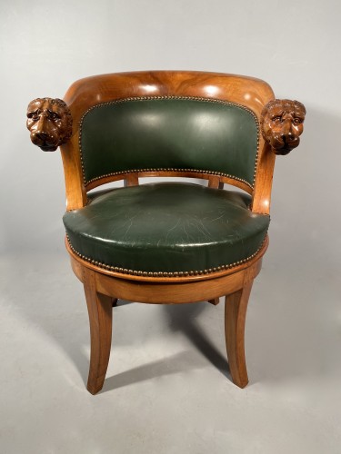19th century - Armchairs with revolving seat, Paris circa 1810