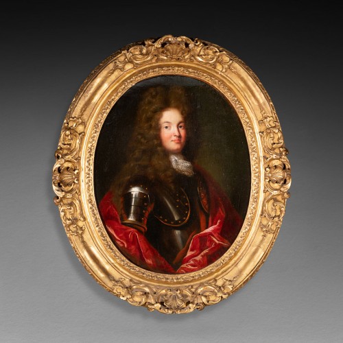 Antiquités - Portrait de chevalier, école française vers 1700-1710
