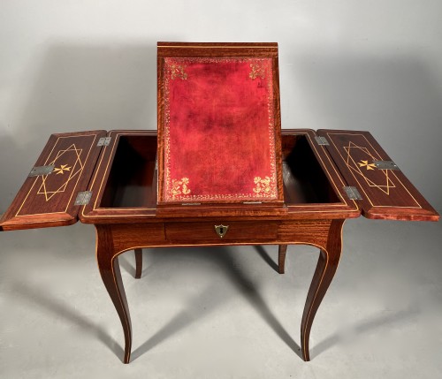 Exotic wood music table, La Rochelle Louis XV period - 