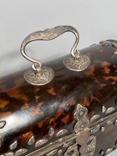 Tortoise shell and silver box 18th century - Louis XV