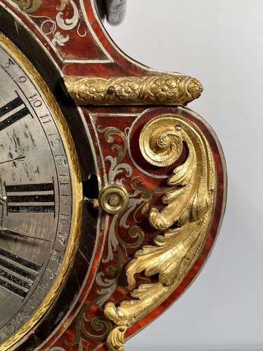 Horlogerie Pendule - Pendule « tête de poupée » en marqueterie Boulle, Paris époque Louis XIV