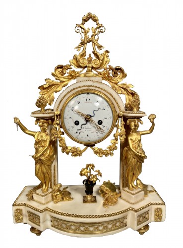 Pendule allégorie du Théâtre, Paris époque Louis XVI