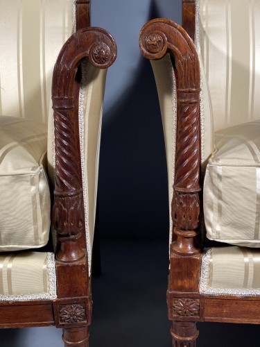 Seating  - French fine 18th armchairs, attributed to G. Jacob around 