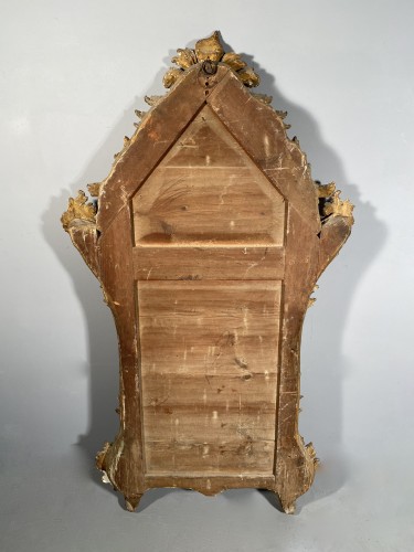 Louis XV - Miroir d’entre deux en bois doré, Gênes vers 1750