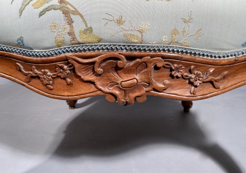 Armchair with flat back, Provence around 1750 - Seating Style Louis XV