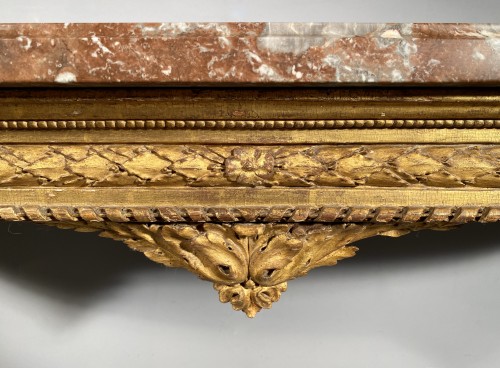 Furniture  - Gilt oak &quot;console d’applique&quot; attributable to G. Jacob around 1780
