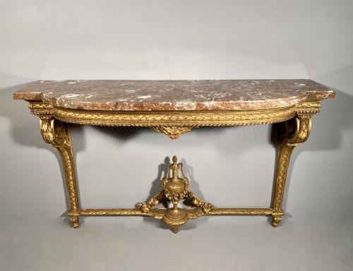 18th century - Gilt oak &quot;console d’applique&quot; attributable to G. Jacob around 1780