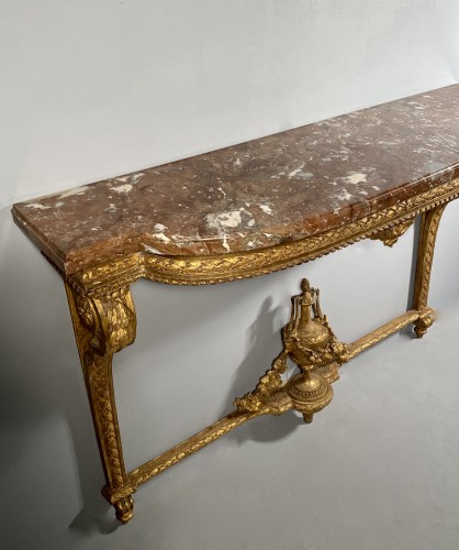 Gilt oak &quot;console d’applique&quot; attributable to G. Jacob around 1780 - Louis XVI