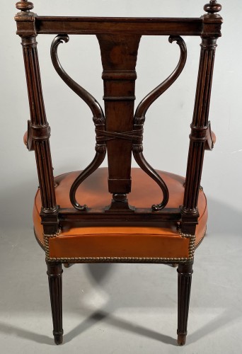 Paire de fauteuils aux arcs et carquois, G.Jacob vers 1793 - Louis XVI
