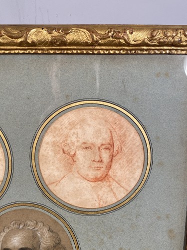 Tableaux et dessins Dessin, Aquarelle & Pastel - Portraits de la famille Valois par Hubert Drouais vers 1760