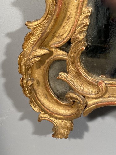 Miroir en bois doré, Provence époque Louis XV vers 1750 - Louis XV