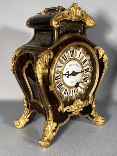 Horlogerie Cartel - Petit cartel de voyage, Paris époque Louis XIV