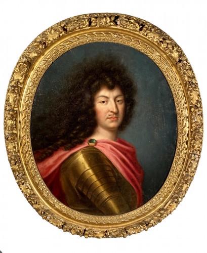 Louis XIV en armure, Pierre Mignard et atelier vers 1670.