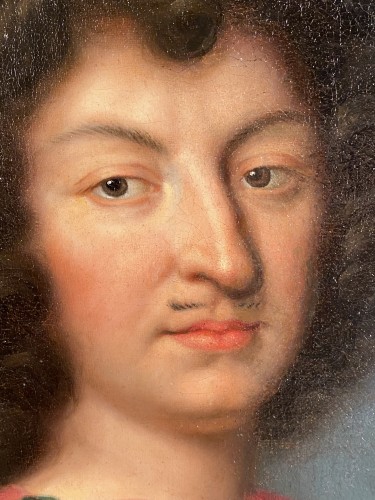 Louis XIV en armure, Pierre Mignard et atelier vers 1670. - Tableaux et dessins Style Louis XIV