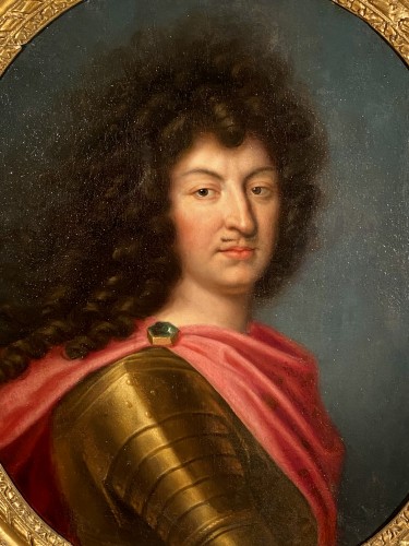 Tableaux et dessins Tableaux XVIIe siècle - Louis XIV en armure, Pierre Mignard et atelier vers 1670.