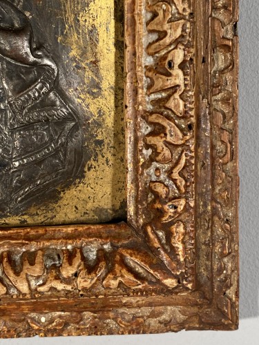 Antiquités - Pair of damascened iron plates, G. Dupré circa 1600