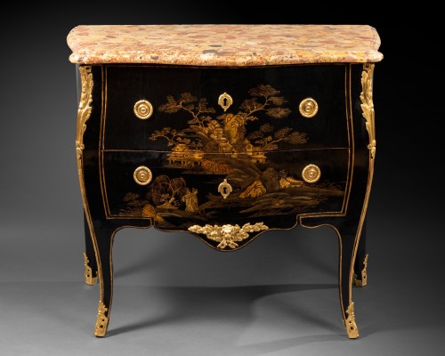 European lacquer commode by Roussel, Paris circa 176 - 