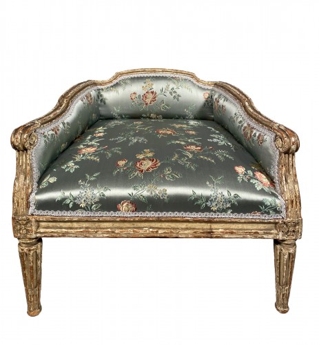 Chancellor stool, stamped F. Foliot, Paris circa 1780