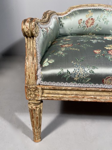 Chancellor stool, stamped F. Foliot, Paris circa 1780 - Seating Style Louis XVI