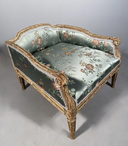Chancellor stool, stamped F. Foliot, Paris circa 1780 - 