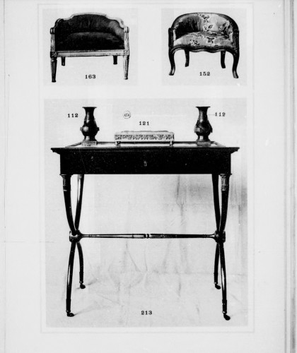 Antiquités - Chancellor stool, stamped F. Foliot, Paris circa 1780
