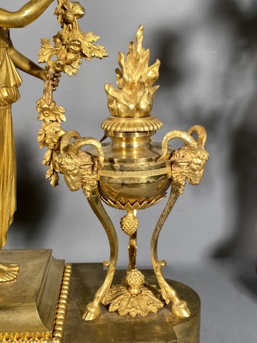 Garniture aux cariatides étrusques, Paris époque Révolutionnaire vers 1793 - Franck Baptiste Provence