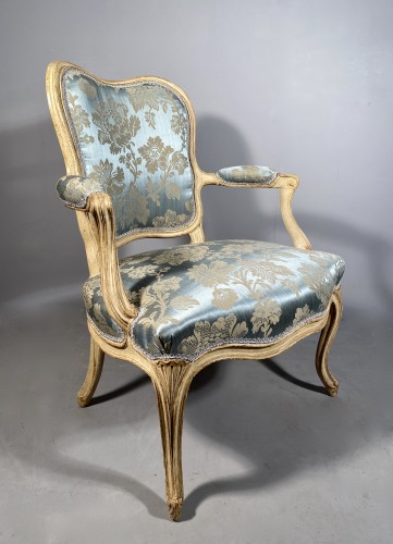Paire de fauteuils à coiffer pour les Menus plaisirs du roi, N.Blanchard vers 1770 - Franck Baptiste Provence